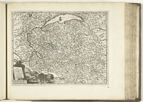 RECORD DATE NOT STATED  Map of Savoye, 1726, 1726 print Map of Savoy. Plat... Stock Photos