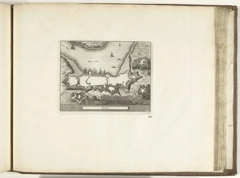 RECORD DATE NOT STATED  Map of Setubal, 1726, 1726 print Map of the reinfo... Fotos Stock
