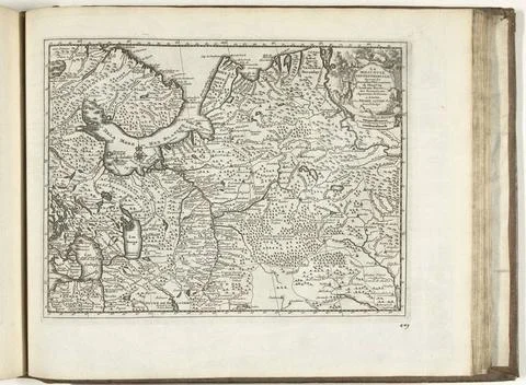 RECORD DATE NOT STATED  Map of Moskovia, 1726, 1726 print Map of Moskovia,... Stock Photos