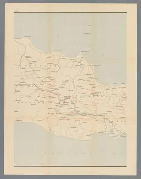 RECORD DATE NOT STATED  Map of West and Central Java, Middle Deel, Anonymo... Stock Photos