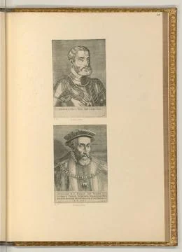 RECORD DATE NOT STATED  Martino Rota (Engraver) Portraits Emperor Karl V, ... Stock Photos