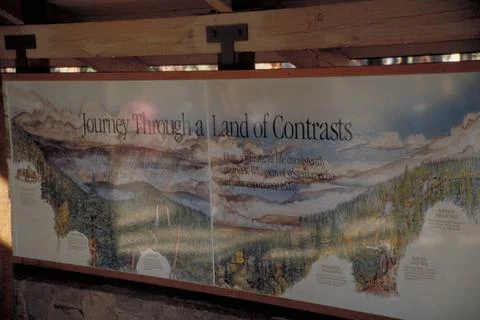 RECORD DATE NOT STATED McKenzie Pass-Santiam Pass Scenic Byway - Interpret... Stock Photos