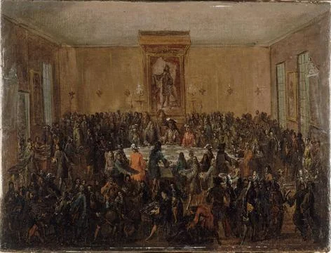 RECORD DATE NOT STATED  Meal offered to Louis XIV by the Paris municipalit... Stock Photos