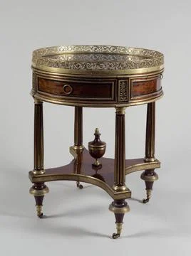 RECORD DATE NOT STATED  Medium table. Mahogany, around 1785. Paris, Carnav... Stock Photos