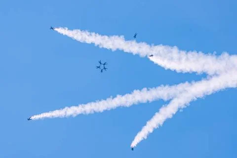 RECORD DATE NOT STATED Members of the U.S. Army Parachute Team and U.S. Na... Stock Photos