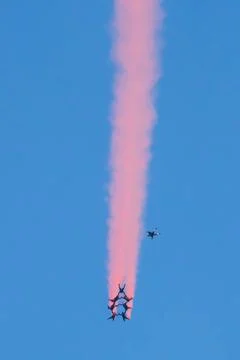 RECORD DATE NOT STATED Members of the U.S. Army Parachute Team conduct an ... Stock-Fotos