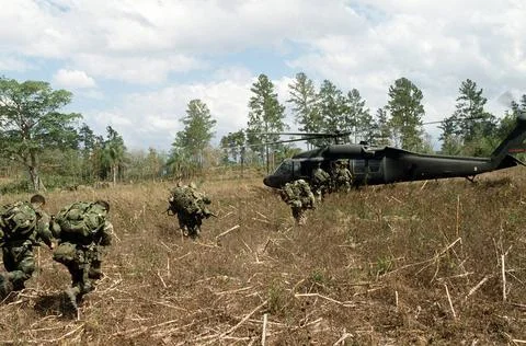 RECORD DATE NOT STATED Members of the 1ST Bn., 504th Parachute Inf. Regt.,... 스톡 사진