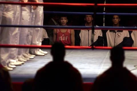 RECORD DATE NOT STATED Members from the US Air Force boxing team stand out... Fotos de archivo