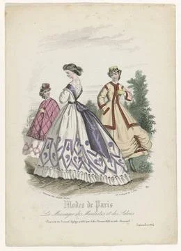 RECORD DATE NOT STATED  The Messenger of Modists and Salons, Mode de Paris... 스톡 사진