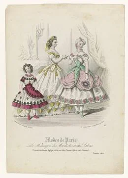 RECORD DATE NOT STATED  The Messenger of Modists and Salons, Mode de Paris... Stock-Fotos