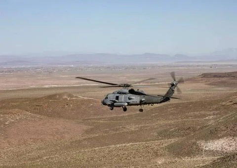 RECORD DATE NOT STATED An Mh-60R Seahawk attached to Helicopter Maritime S... Stock Photos