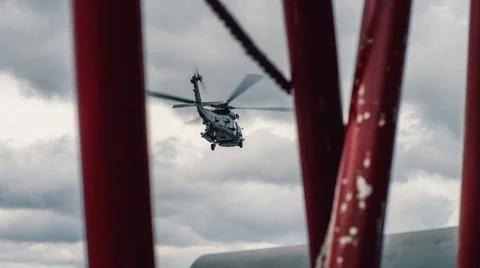 RECORD DATE NOT STATED  An MH-60R Seahawk helicopter attached to Helicopte... Stock Photos