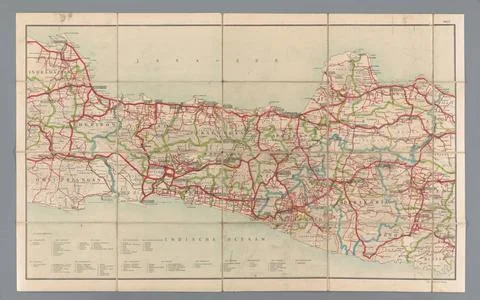 RECORD DATE NOT STATED  Midden -Java road map, Anonymous, 1906 - 1938 prin... Photos