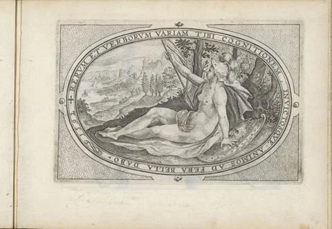 RECORD DATE NOT STATED  Minerva, 1635 - 1660 print Landscape with Minerva ... Stock Photos