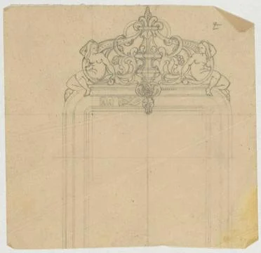 RECORD DATE NOT STATED  Mirror list, c. 1830 - c. 1850 Paris tracing paper... Stock Photos