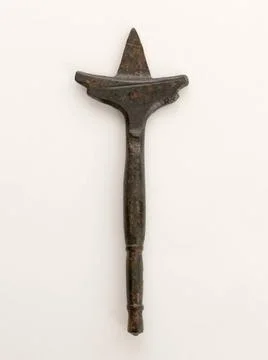 RECORD DATE NOT STATED  Mirror handle. Copper alloy. Gallo-Roman. Paris, C... Photos