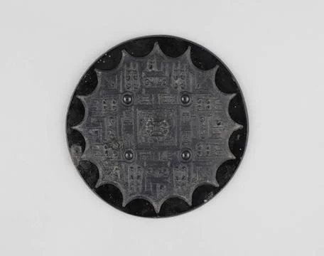 RECORD DATE NOT STATED  Mirror (common name), 0199. Bronze. Cernuschi Muse... Stock Photos