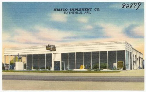 RECORD DATE NOT STATED Missco Implement Co., Blytheville, Ark. , Commercia... Stock Photos
