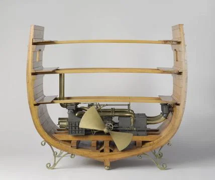 RECORD DATE NOT STATED  Model of a trunk engine, Petrus van der Loo, 1855 ... Fotos de archivo