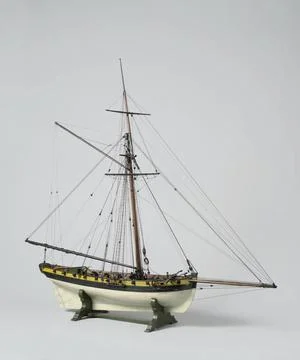 RECORD DATE NOT STATED  Model of a 20-Gun Cutter, anonymous, 1775 - 1800 s... Stock Photos