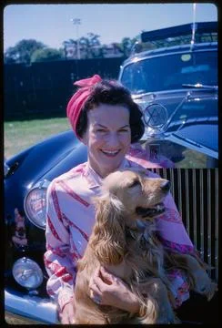 RECORD DATE NOT STATED Mrs. Whitehouse with Parasol and Van Allen, Toni Fr... Foto stock