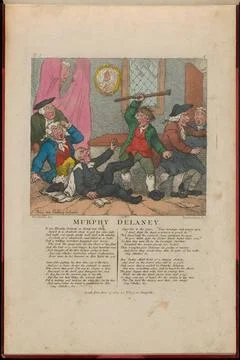 RECORD DATE NOT STATED Murphy Delaney , Intoxication. Thomas Rowlandson (1... Stock Photos