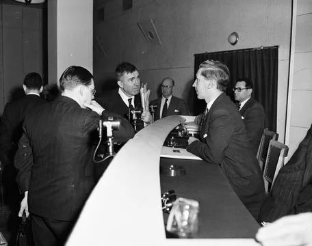 RECORD DATE NOT STATED At NATO. Photographs of Marshall Plan Programs, Exh... Stock Photos