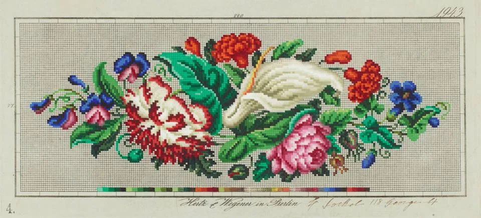 RECORD DATE NOT STATED  Needlework pattern patterns Copyright: xpiemagsx p... Stock Photos