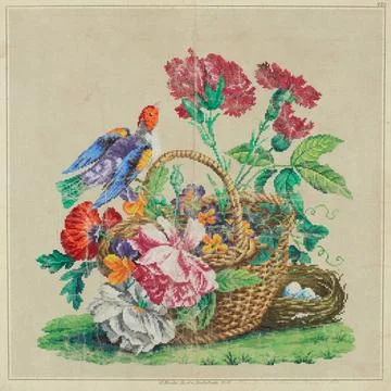 RECORD DATE NOT STATED  Needlework pattern patterns, needlework Copyright:... Stock Photos