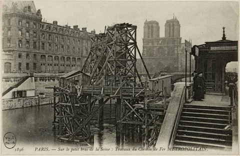 RECORD DATE NOT STATED  Neurdein Freres, 1896 Paris. - On the small arm of... Stock-Fotos
