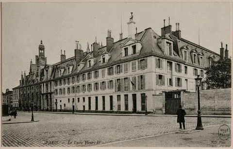 RECORD DATE NOT STATED  Neurdein Freres, Paris. - Henri IV high school (re... 写真素材