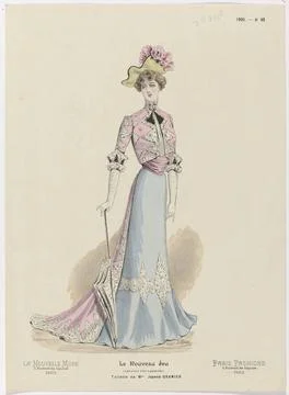 RECORD DATE NOT STATED  The new fashion, the new game, Paris Fashion, 1900... Stock Photos