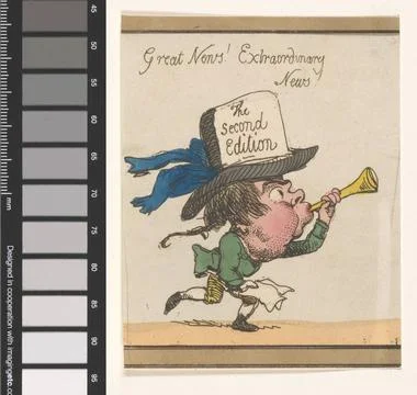 RECORD DATE NOT STATED  Newspaper seller, Thomas Rowlandson, After George ... Foto stock