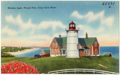 RECORD DATE NOT STATED Nobska Light, Woods Hole, Cape Cod, Mass. , Lightho... Stock Photos