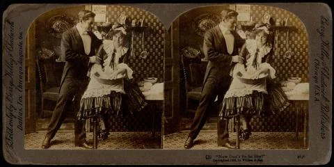 RECORD DATE NOT STATED Now don t be so shy! , Cooks, Spouses, Adultery Cop... Stock Photos