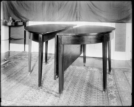 RECORD DATE NOT STATED Objects, furniture, two part extension table, Eddy ... Stock Photos