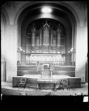 RECORD DATE NOT STATED Objects, South Church organ, 8 1/2 Chestnut Street,... Stock Photos