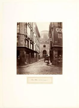 RECORD DATE NOT STATED  Oblin Street, View of the rue du Jour. Paris, (Ier... Stock Photos