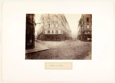 RECORD DATE NOT STATED  OdÃ on crossroads. Paris (6th arr.), Between 1865 .. Stock Photos