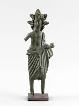 RECORD DATE NOT STATED  Offering to crown. Copper alloy. 1st century. Pari... Stock Photos