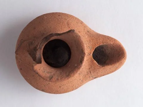 RECORD DATE NOT STATED  Oil lamp. Terracotta. Late Antiquity. Paris, Carna... 写真素材
