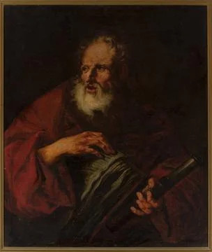 RECORD DATE NOT STATED  Old man with a book; unknown, Francanzano, Frances... Stock Photos