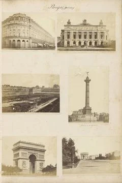RECORD DATE NOT STATED  Opera building of Paris under construction, 1869 p... 스톡 사진