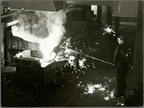 RECORD DATE NOT STATED Operations at AB Iron Processing. Copyright: xpiema... Stock Photos