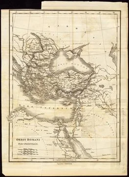 RECORD DATE NOT STATED Orbis Romani pars orientalis , Turkey, Maps, Balkan... Stock Photos