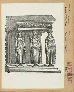 RECORD DATE NOT STATED Origin of the Ionic Column. Original caption: Origi... Stock Photos