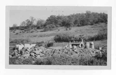RECORD DATE NOT STATED Original caption: Well. Inaja - stock water. . 1936... Stock Photos