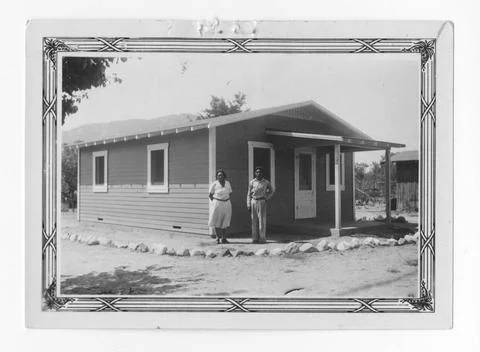 RECORD DATE NOT STATED Original caption: A frame house built by Rosinda No... Stock Photos