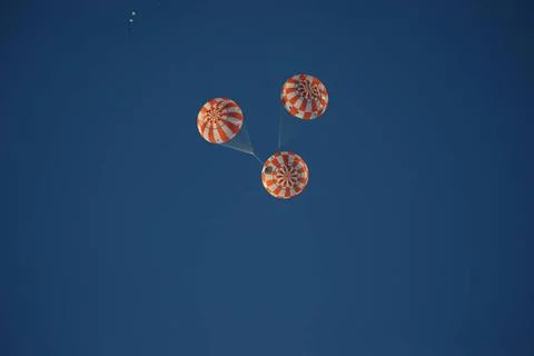 RECORD DATE NOT STATED  Orion teams perform an Orion Capsule Parachute Ass... Stock Photos