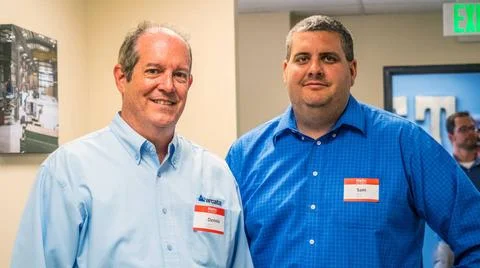 RECORD DATE NOT STATED  The Orion team visits Paradigm, a precision parts ... Stockfoto's